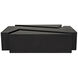 Element 68 X 36 inch Matte Black Coffee Table