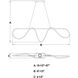 Bowman LED 57.5 inch Matte Black Linear Chandelier Ceiling Light