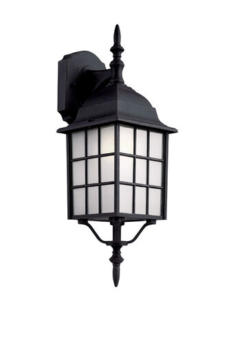 City Mission 1 Light 20 inch Black Copper Outdoor Wall Lantern
