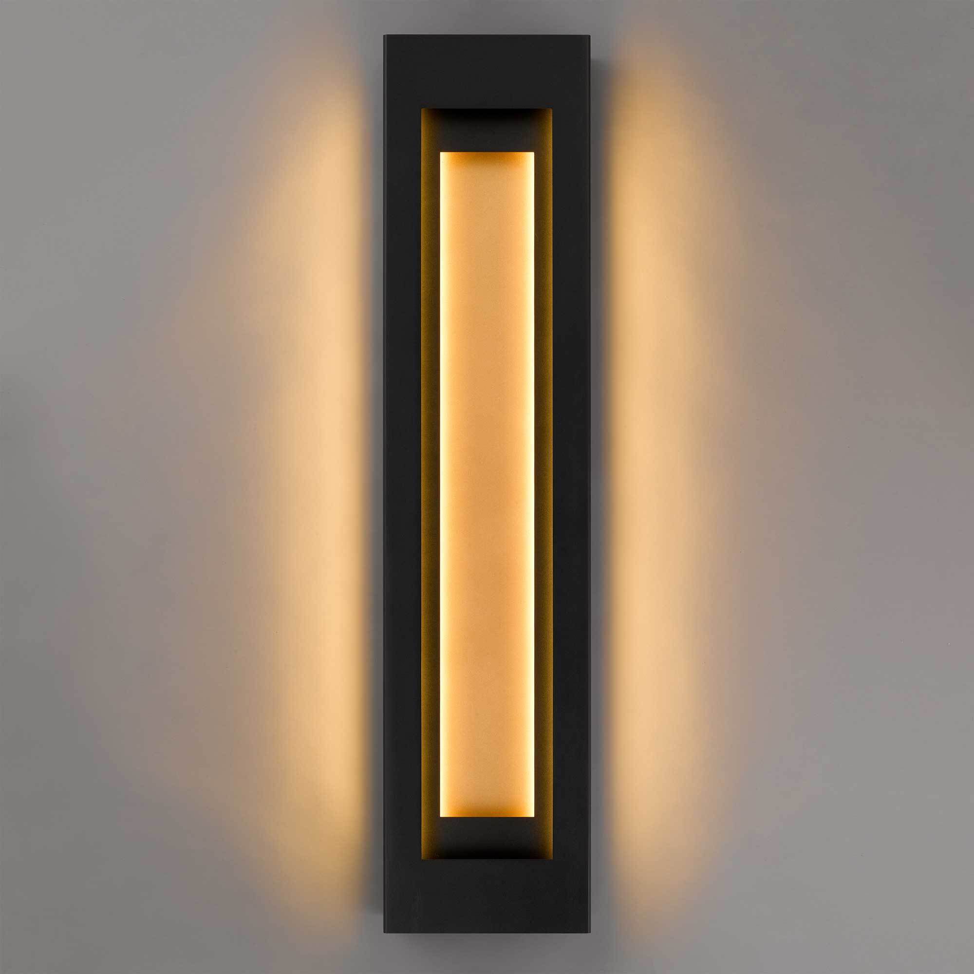 Layer LED 38 inch Sand Black Outdoor Wall Sconce