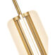 Anders LED 7.25 inch Vintage Brass Pendant Ceiling Light