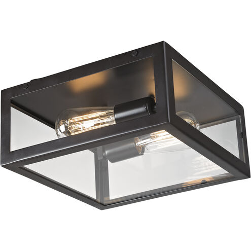 Parameters 2 Light 12 inch Oil Rubbed Bronze Flush Mount Ceiling Light