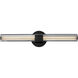 Georgette LED 27.75 inch Black Bath Light Wall Light