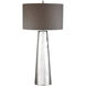 Tapered Cylinder 37.5 inch 100 watt Silver Mercury Table Lamp Portable Light