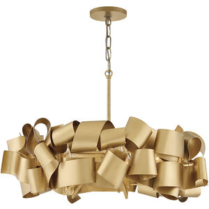 Delfina LED 26 inch Deluxe Gold Chandelier Ceiling Light