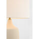 Richard June Sayer 22.28 inch 60 watt Ivory Stoneware Table Lamp Portable Light