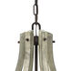 Middlefield LED 30 inch Iron Rust Chandelier Ceiling Light