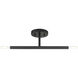 Copenhagen 2 Light 5.13 inch Black Semi-Flush Ceiling Light