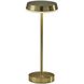 Tommy 15 inch 2.00 watt Antique Brass LED Cordless Table Lamp Portable Light