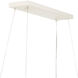 Monreale 3 Light 49 inch White Chandelier Ceiling Light