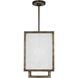 Thom Filicia Brockway 3 Light 11.38 inch Weathered Oak Wood Lantern Pendant Ceiling Light