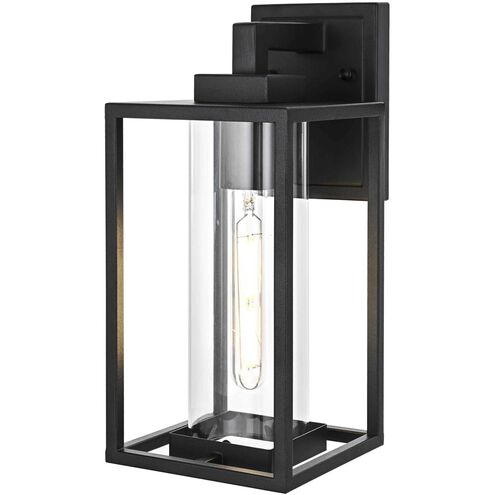 Memphis 1 Light 13.5 inch Black Outdoor Wall Sconce