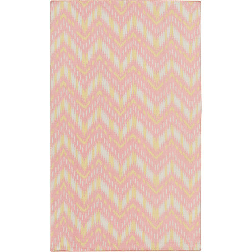 Front Porch 66 X 42 inch Pale Pink, Moss, Khaki Rug