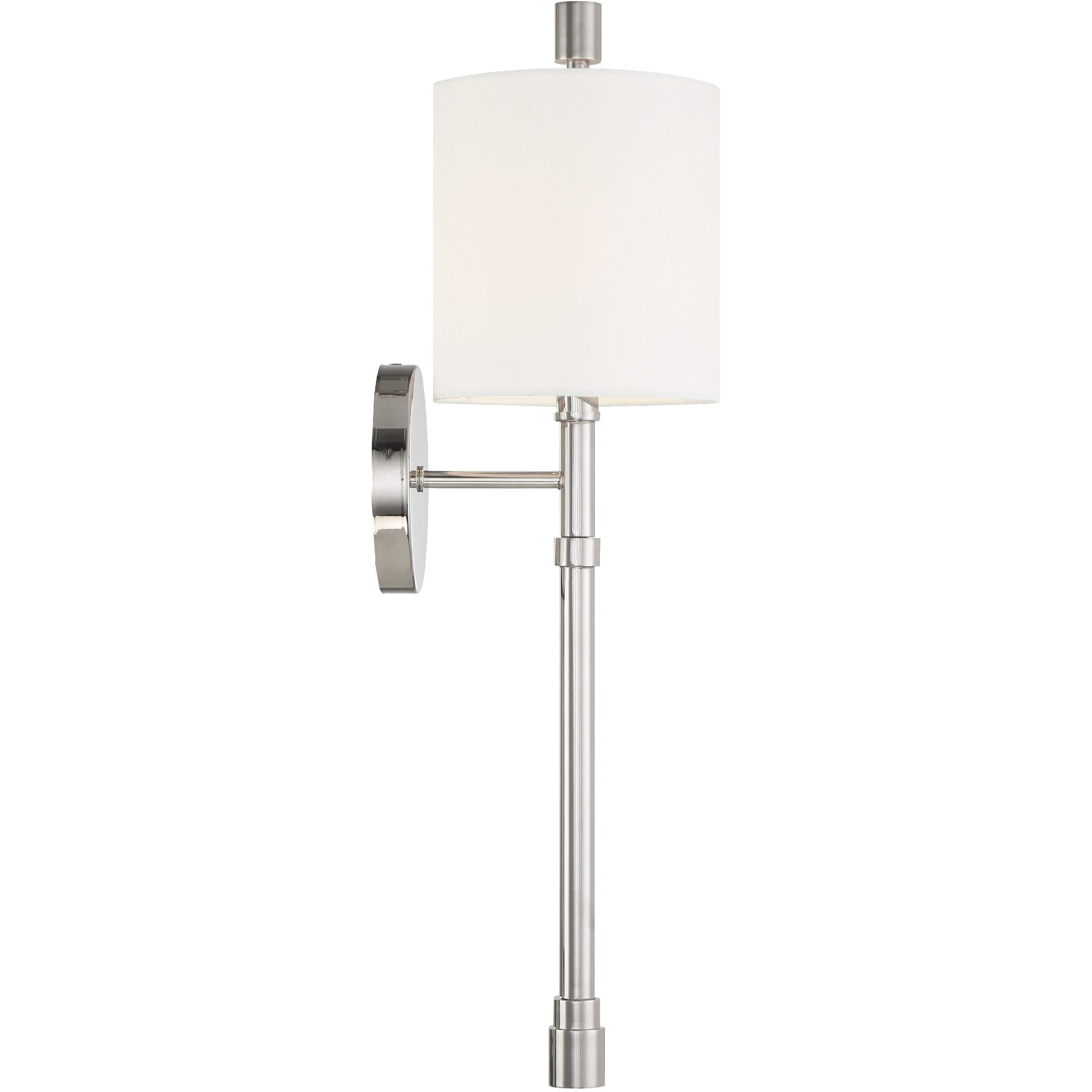 Rachel Bath Sconce Wall Light in Polished Nickel