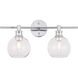 Collier 2 Light 19 inch Chrome Wall sconce Wall Light