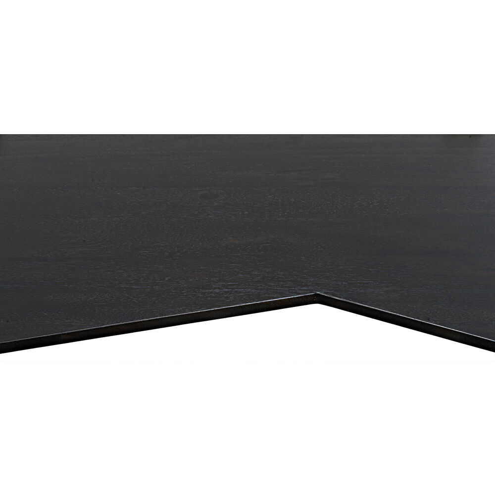 Tabu 70 X 33 inch Ebony Walnut and Antique Brass Coffee Table