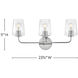 Kline 3 Light 23.75 inch Chrome Bath Wall Light in Clear