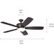 Crescent 56 inch Olde Bronze with Gold Highlights with Walnut Blades Ceiling Fan