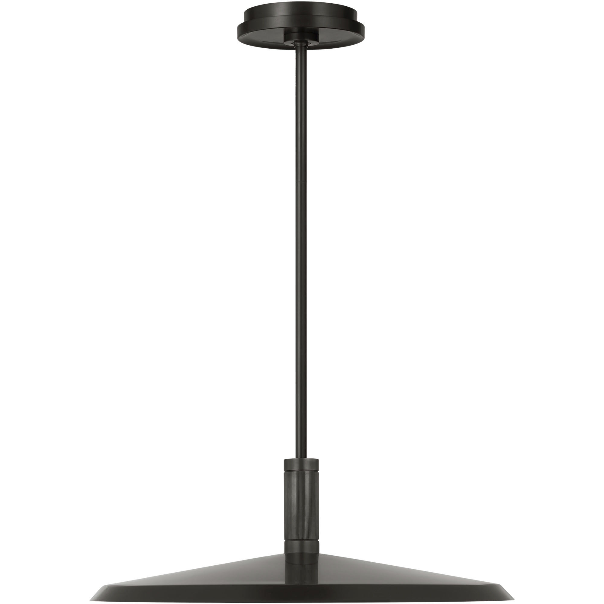 Avroko Saucer Direct LED 18 inch Bronze and Darkened Brass Pendant Ceiling Light