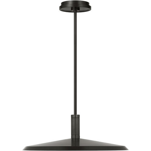 Avroko Saucer Direct LED 18 inch Bronze and Darkened Brass Pendant Ceiling Light