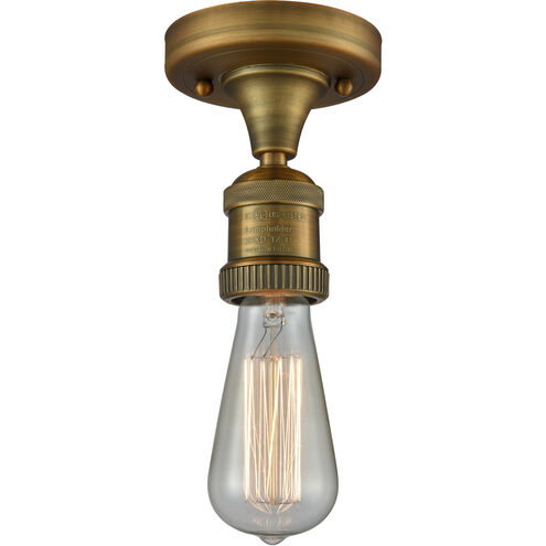 Franklin Restoration Bare Bulb 1 Light 4.50 inch Semi-Flush Mount