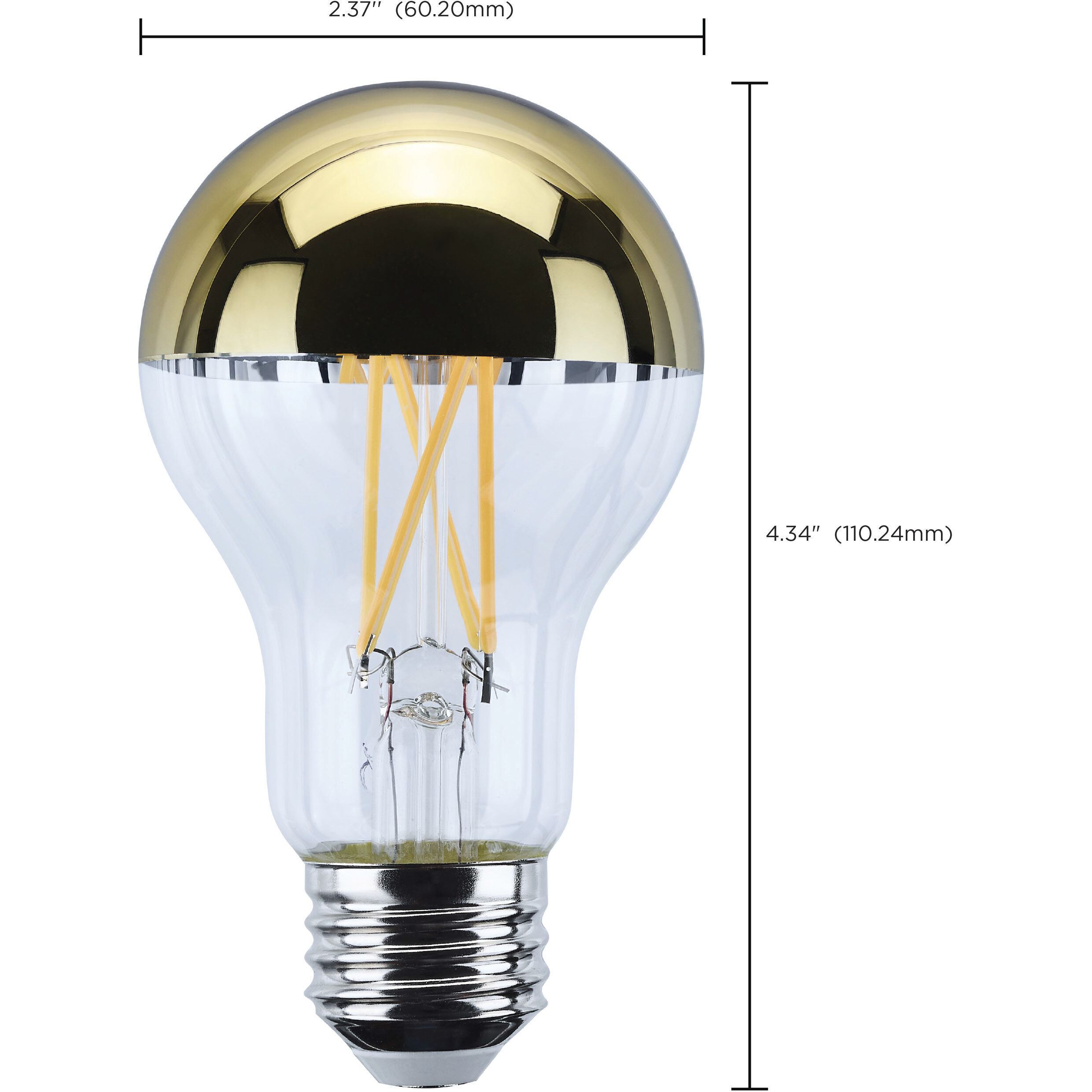 Lumos LED E26 Medium 8 watt 2700K LED Filament