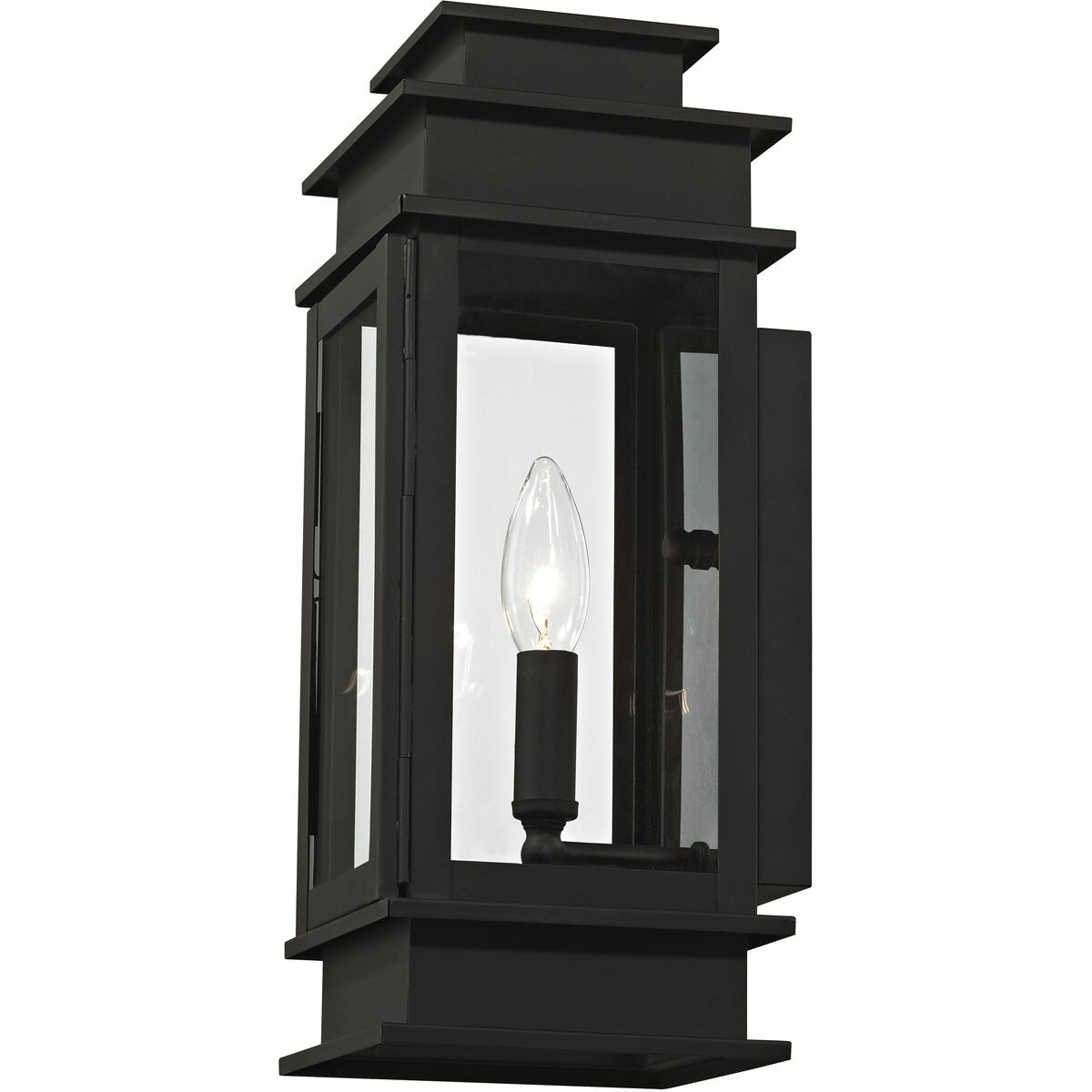 Princeton 1 Light 14 inch Black Outdoor Wall Lantern