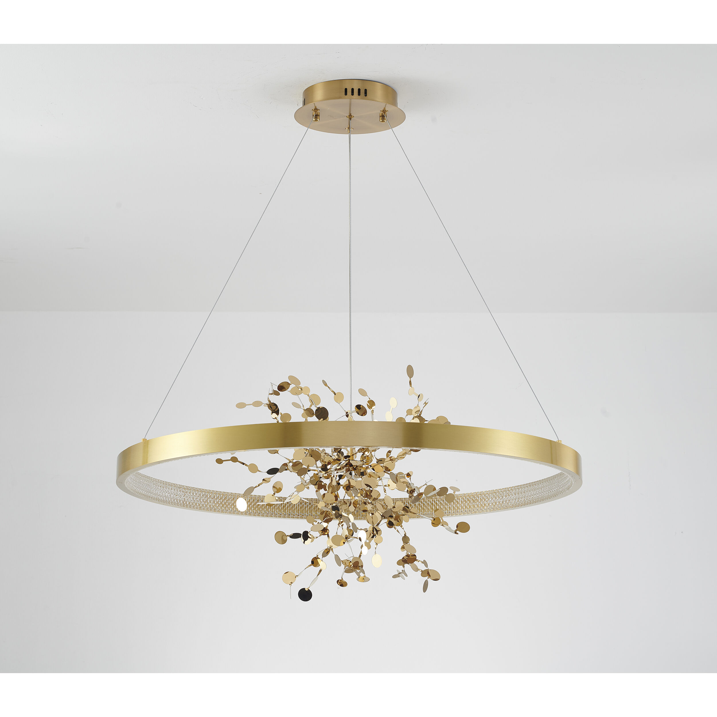 GL Series LED 31.5 inch Gold Chandelier Ceiling Light
