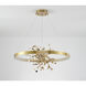 GL Series LED 31.5 inch Gold Chandelier Ceiling Light