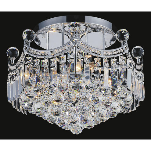 Amanda 6 Light 16 inch Chrome Flush Mount Ceiling Light
