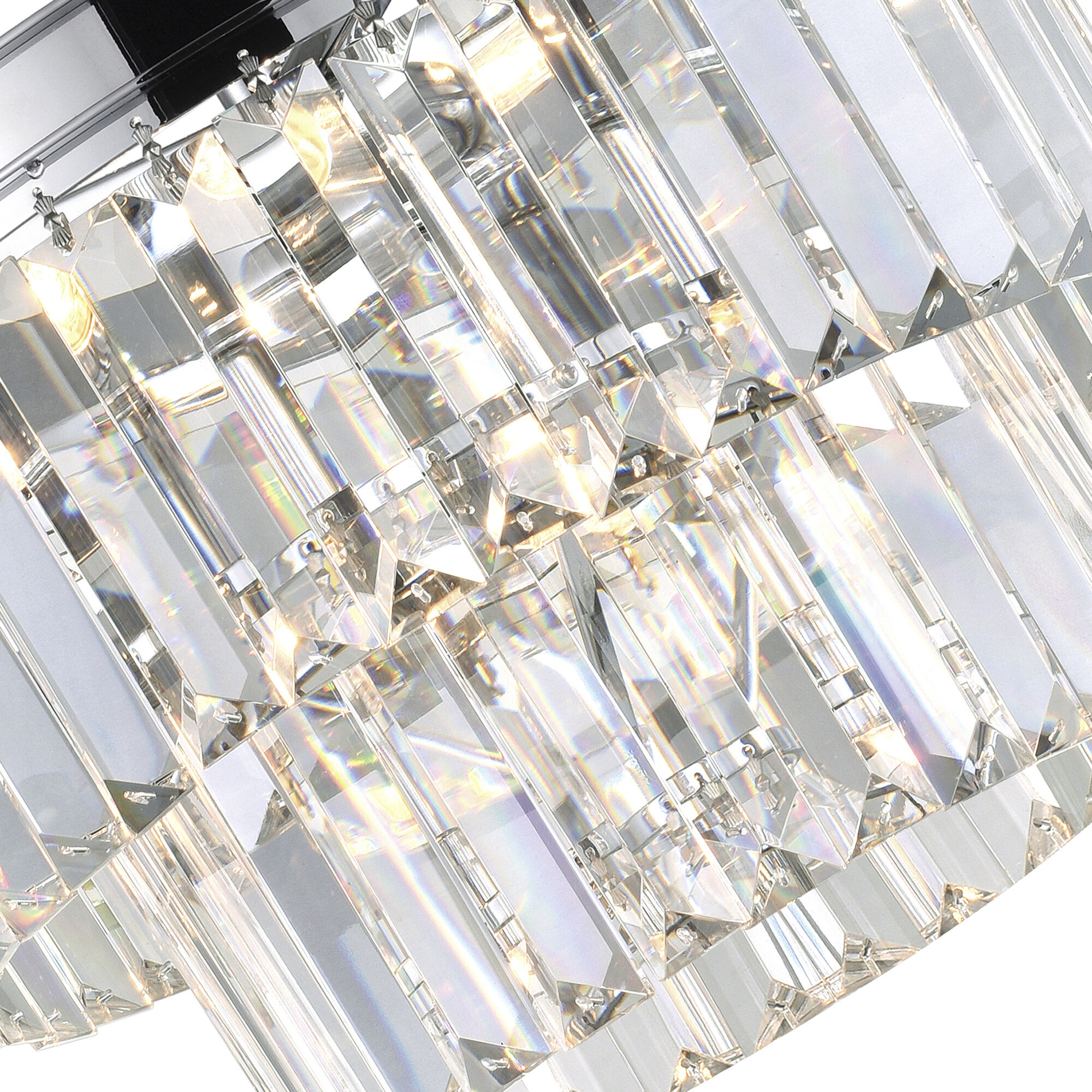 Weiss 5 Light 8 inch Chrome Down Mini Chandelier Ceiling Light