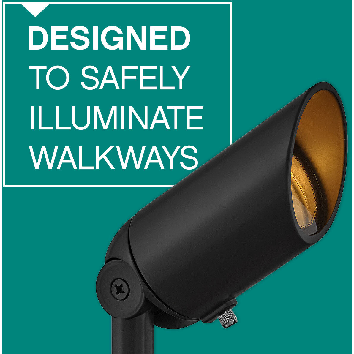 Hardy Island Lumacore 12v 12.00 watt Satin Black Landscape Spot Light, Variable Output