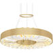 Bjoux LED 16 inch Brass Down Chandelier Ceiling Light