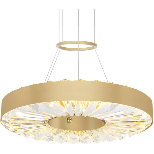 Bjoux LED 16 inch Brass Down Chandelier Ceiling Light