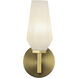 Alora Mood Krysta 1 Light 3.75 inch Brushed Gold Bath Vanity Light Wall Light