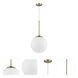 Solea 2 Light 13.75 inch Antique Brass Pendant Ceiling Light
