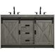 Austin 54 X 34 inch Rustic Grey Bathroom Vanity Cabinet
