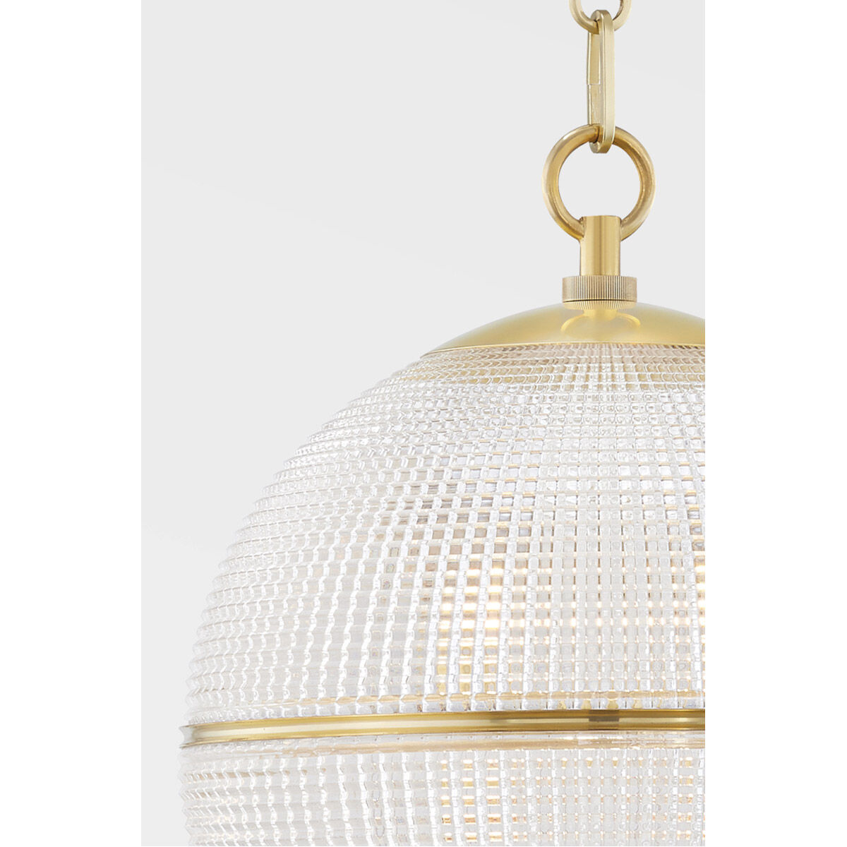 Sphere No. 3 1 Light 13 inch Aged Brass Pendant Ceiling Light, Small