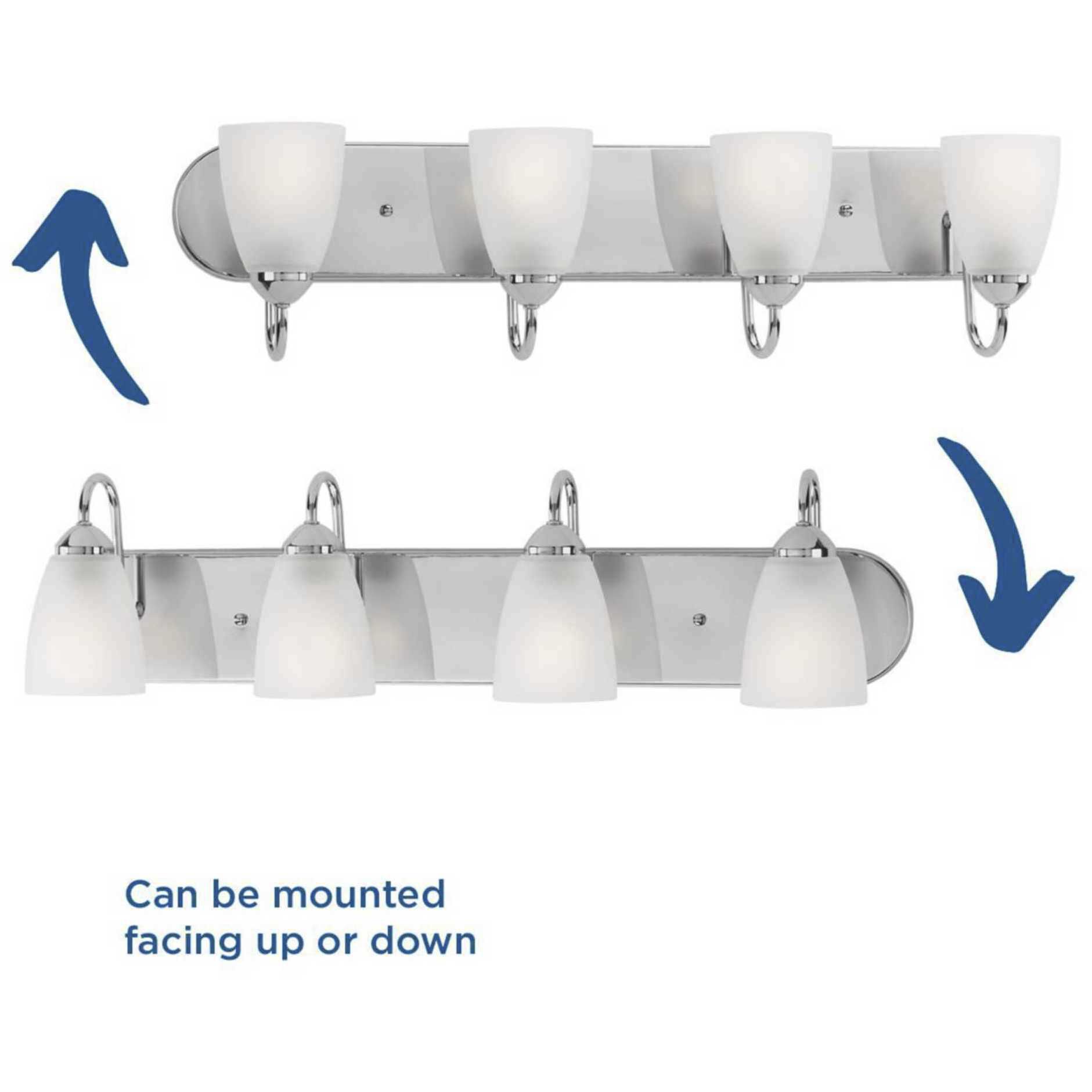 Gather 4 Light 30 inch Polished Chrome Bath Vanity Wall Light in Bulbs Not Included, Standard