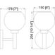 Sutton 1 Light 6 inch Matte Black Wall Sconce Wall Light