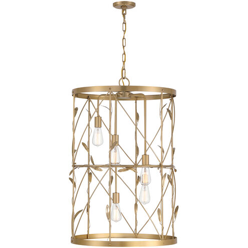 Lexington 5 Light 26 inch Burnished Brass Pendant Ceiling Light
