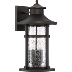 Highland Ridge 4 Light 21 inch Oil Rubbed Bronze/Gold Outdoor Wall Mount, Great Outdoors