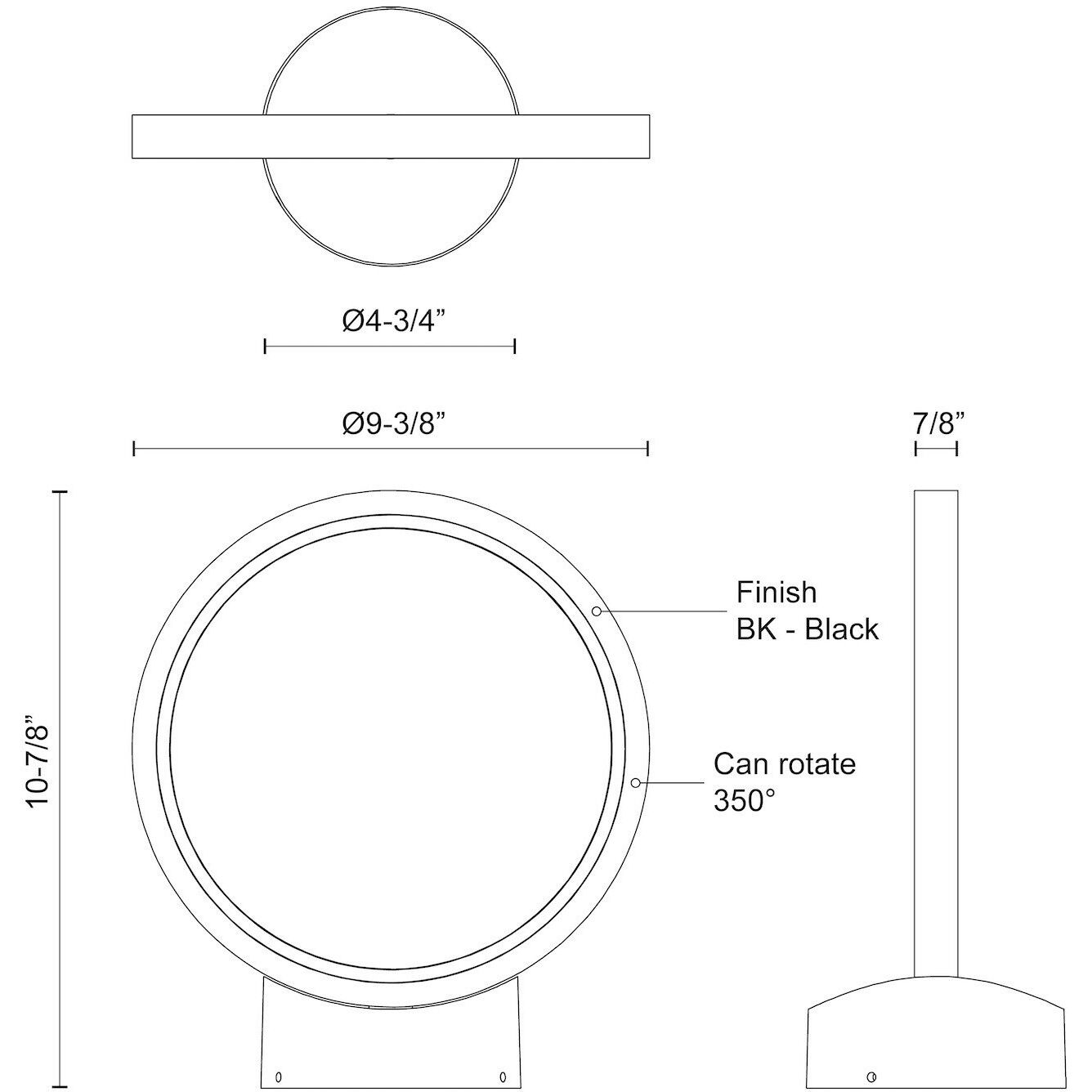 Parc 12V, with Outdoor Rated Low Voltage Transformer (Transformer supplied by others) 6.00 watt Black Exterior Low Voltage Landscape