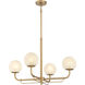 Whitehall 4 Light 30 inch Legacy Brass Chandelier Ceiling Light