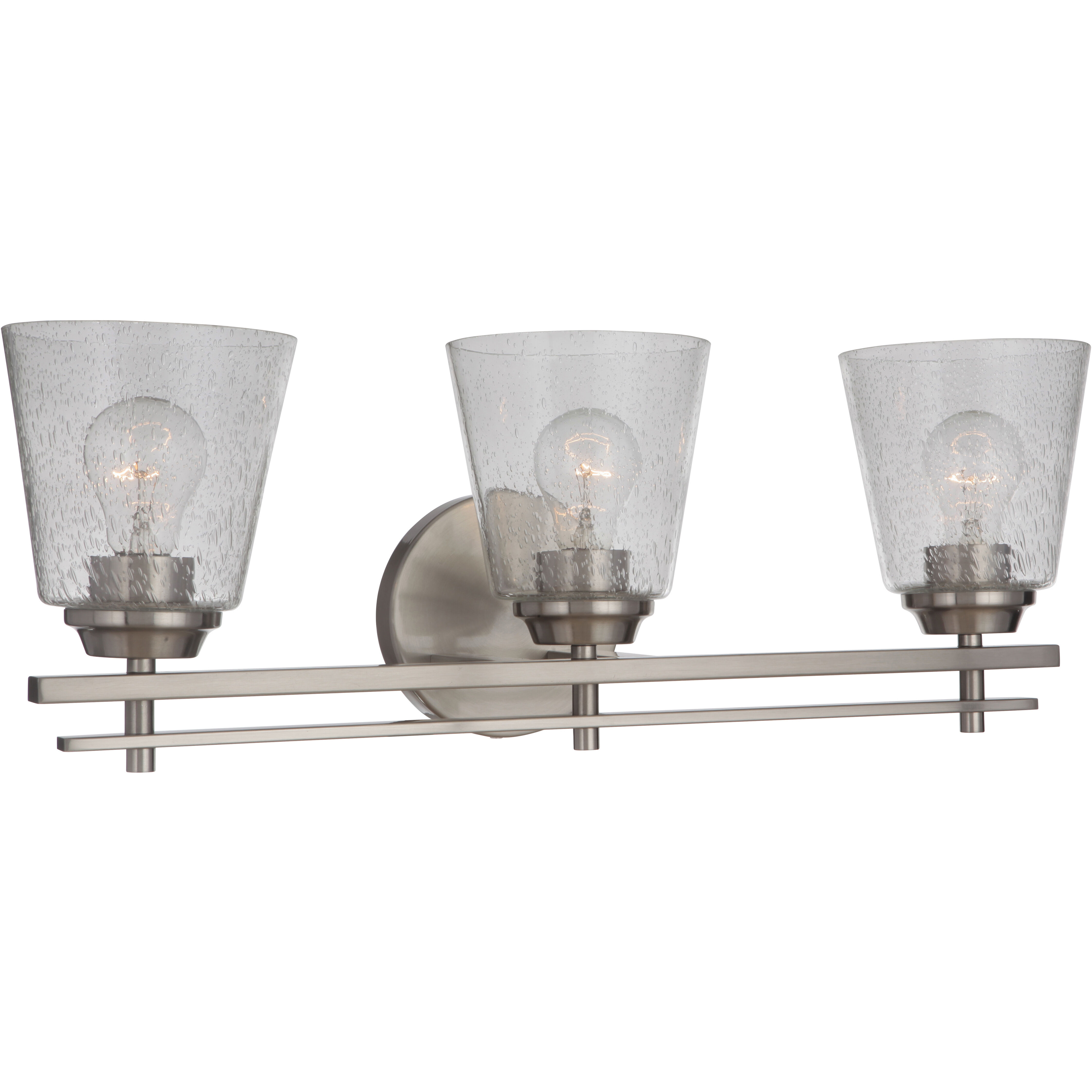 Neighborhood Drake 3 Light 24 inch Brushed Polished Nickel Vanity Light Wall Light, Neighborhood Collection