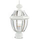 Monterey 1 Light 17 inch White Outdoor Post Top Lantern