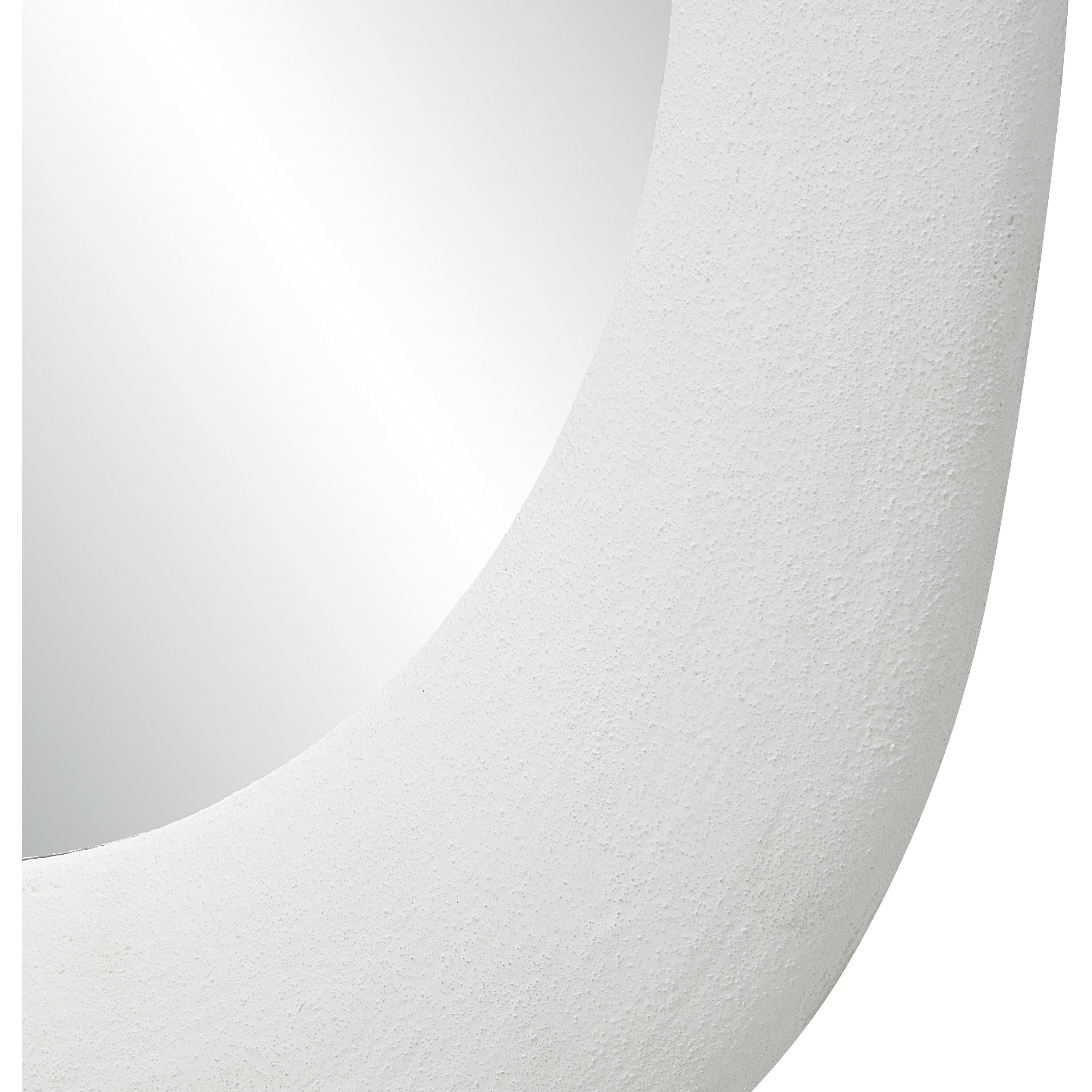 Galera 45 X 30 inch White Stucco Wall Mirror