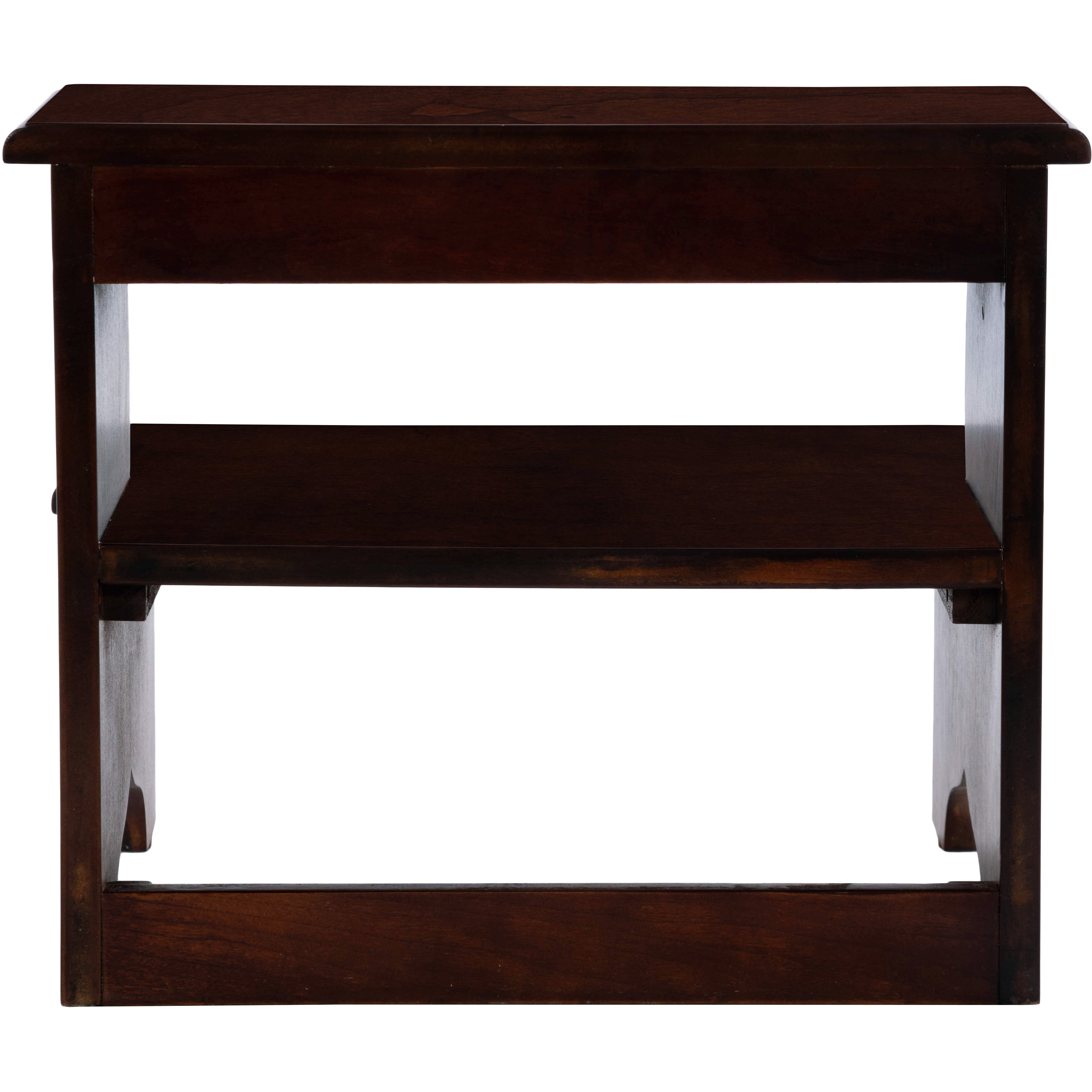 Melrose  15 inch Plantation Cherry Step Stool