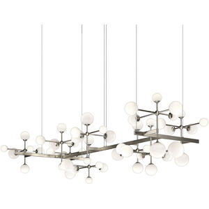 Nebula LED 95.5 inch Satin Nickel Chandelier Ceiling Light