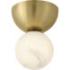 Selene 1 Light 6.00 inch Semi-Flush Mount